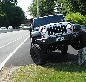 Бампер силовой для Jeep JK 2007-2017  с креплением лебёдки (Bare)