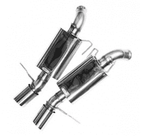 Выхлопная система для Mustang GT/GT500, 2.75'' x 3'', полированные насадки