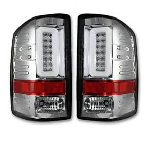 GMC Sierra 16-17 1500/2500/3500 (Only Fits Single Wheel Body Style Trucks with Factory OEM LED Tail Lights) OLED TAIL LIGHTS - Clear Lens