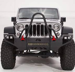 Бампер силовой для Jeep JK 2007-2017  Vengeance  (с защитой Stinger)
