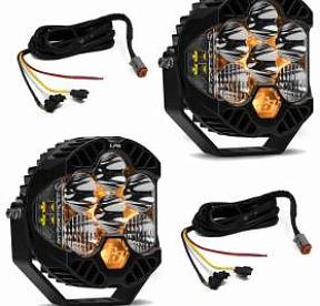 Baja Designs - Комплект фар LP6 для стального бампера Jeep JL/JT, Rubicon, подключается к заводской панели