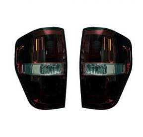 Ford F150 & RAPTOR 09-14 OLED TAIL LIGHTS - Dark Red Smoked Lens