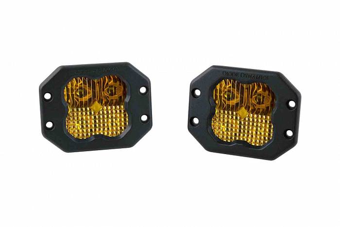 Желтые врезные LED-модули SS3 Sport с янтарной подсветкой, комбинированный свет