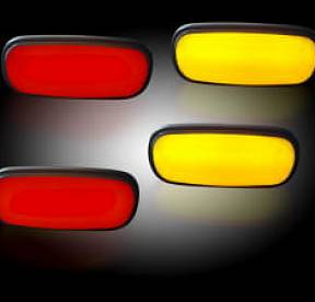 Маркеры светодиодные на крылья Dodge Ram 02-09 - Smoked Lens w/ Black Trim