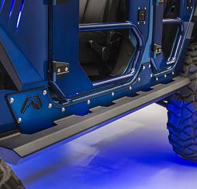 Защита порогов для  2007-2017 Jeep JK 4 двери (с подсветкой) Rock Siders Bare