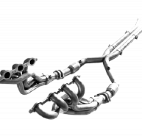 Длиннотрубный выпускной коллектор 2"×3'' с катализаторами для Cadillac CTS-V, 2009-15