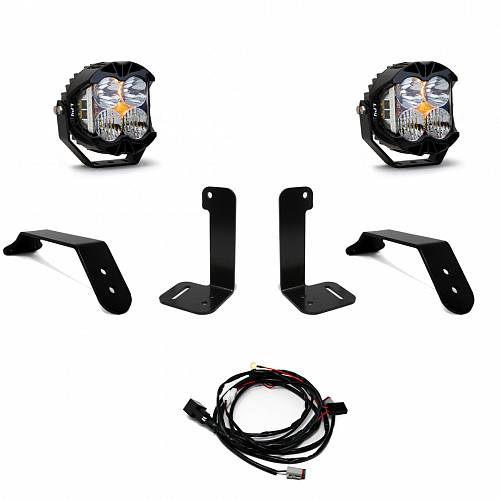 Комплект LED фар LP4 для бампера Jeep Wrangler JL, с тумблерным переключателем