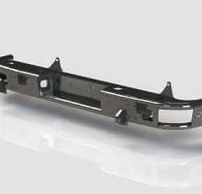 Задний силовой бампер BMS ALFA для Toyota Tundra 2007-13, покрытие Line-X