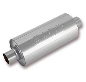 400024 Глушитель спортивный, круглый, сер. XR1 Multi-Core, Вход/Выход 2.5", габ. 14"x6.25"  