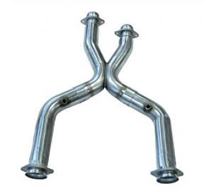 Приемные трубы X-Pipe без кат. для Mustang GT|Cobra|Mach1, 1999-2004, 2.5'' x 2.5''