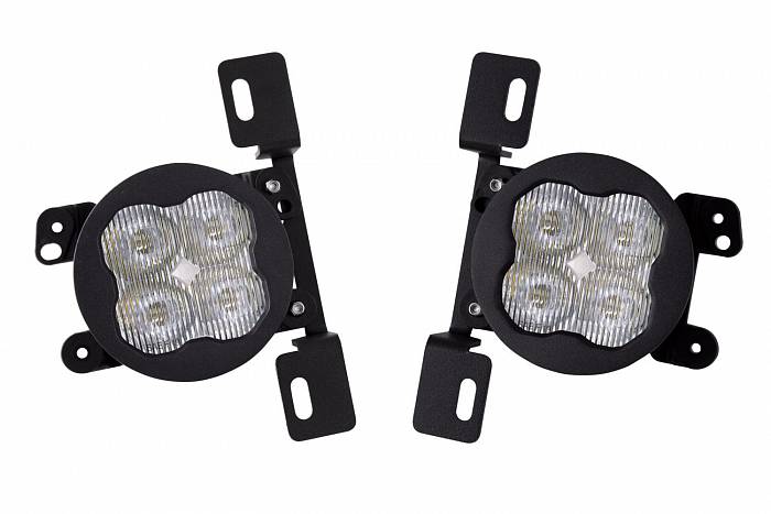 Комплект противотуманных белых LED-фар SS3 SAE Max MR с кронштейнами