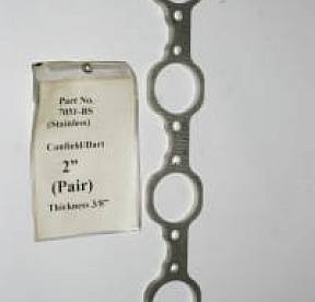 Прямой фланец выпускного коллектора диаметром 2" 