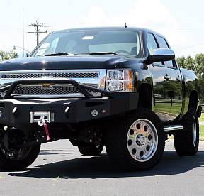 2007.5-2010 Chevy Heavy Duty Winch Bumper w/ Pre-runner Grill Guard