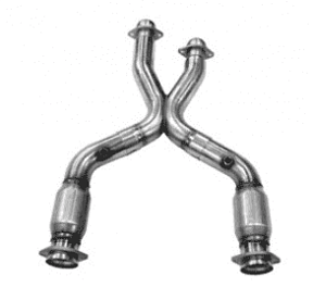 Приемные трубы X-Pipe с кат. для Mustang GT|Cobra|Mach1, 1996-1998, 2.5'' x 2.5''