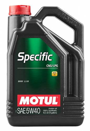 5 л MOTUL SPECIFIC CNG/LPG для для двигателей, работающих на сжатом (КПГ) или сжиженном (СНГ) газе