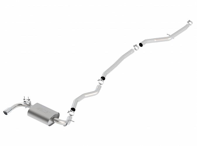 140657 ВЫХЛОПНАЯ СИСТЕМА CAT-BACK BMW F30/F32  320I/IX 420I/IX ЗВУК S-TYPE  (turbo) N20 - одна насадка