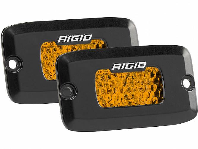Задние янтарные врезные LED-фары Rigid серия SR-M