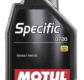 1 л MOTUL SPECIFIC 0720 для дизельных двигателей RENAULT, оснащенных сажевым фильтром (DPF)