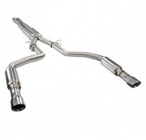 Система выхлопа Cat Back для Dodge Charger с полированными насадками