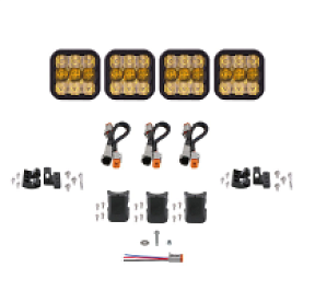 Балка светодиодная SS5 Sport желтый комбинированный свет 4 шт 