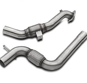 Выпускные трубы 3'' x 2.25'' с кат. для Mustang EcoBoost  2.3L V4