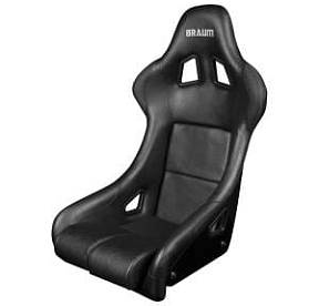 Спортивные сиденья анатомические серии FIA Approved Falcon Fixed Back Racing Seat - Black Leatherette