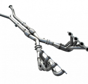 Длиннотрубный выпускной коллектор 2"×3'' без катализатора для Corvette C5 2004