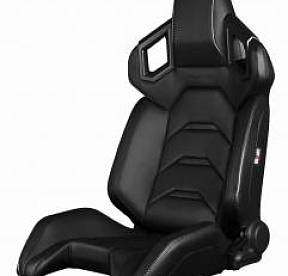 Спортивные сиденья серии Alpha-X, черные/серая строчка