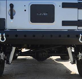 Steel Mid Rear Bumper 07 for 07-17 Jeep Wranglers