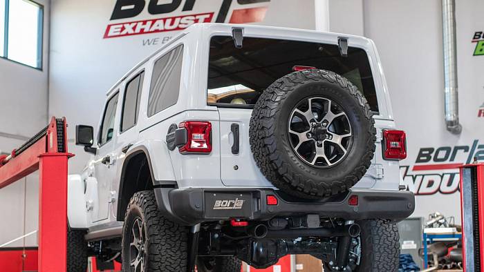 Выхлопная система Borla Axle-Back для Jeep Wrangler JL|JLU 2018-2023, черная