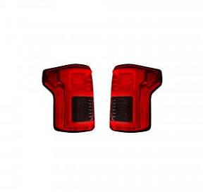 Ford F150 15-17 & RAPTOR 17-18 (Replaces OEM LED Style Tail Lights w Blind Spot Warning System) OLED TAIL LIGHTS - Red Lens