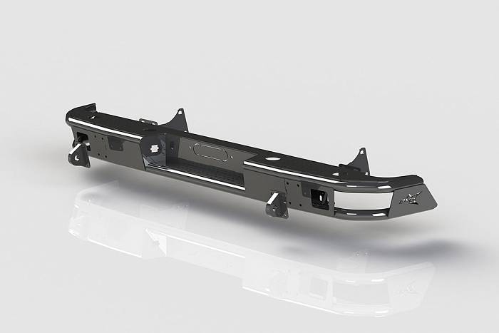Задний силовой бампер BMS ALFA для Toyota Tundra 2014-20, покрытие Line-X