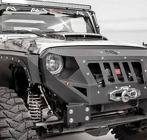 Решетка радиатора "ГРАМПЕР" передняя для Jeep JK 2007-2017