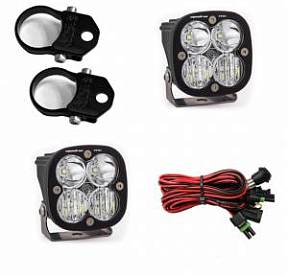 Комплект фар серии Squadron Pro с кронштейнами 1.75" на переднюю стойку авто