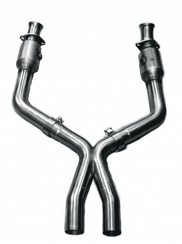 Приемные трубы X-Pipe с кат. для Mustang GT, 2005-2010, 2.5'' х 2.5''