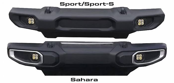 Комплект противотуманных фар серии Squadron-R SAE для Jep Wrangler JL Sport/Sport-S