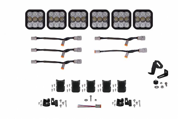 LED-балка SS5 Pro Universal белый комбинированный свет, 6 фар