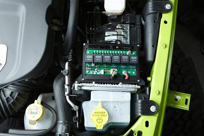 JK Switch Panel 6 Switch Dual 09-17 Wrangler JK Amber sPOD