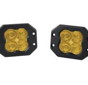 Противотуманные желтые врезные LED-модули SS3 Sport SAE с янтарной подсветкой