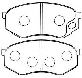 Колодки передние MITSUBISHI CANTER (FE5_, FE6_) AN-427K
