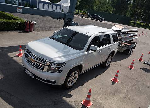 Тест-драйв Chevrolet Tahoe с прицепом