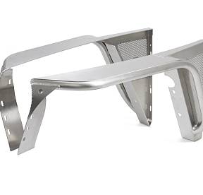 Крылья передние G3 для Jeep TJ/LJ с вылетом 4 дюйма алюминиевые от GenRight