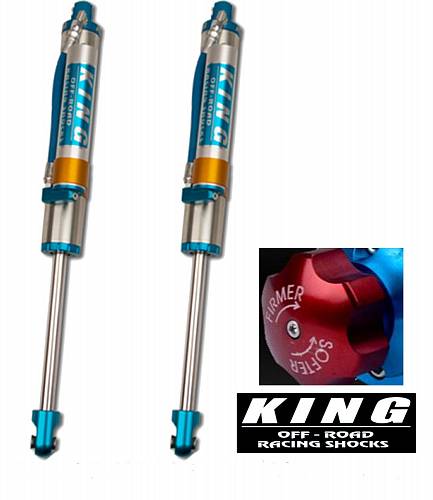 Амортизаторы KING задние для FORD F250/350 06+ 4WD 2,5", с ресивером закреплённым на корпусе, с регулировками