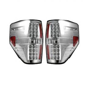 Ford F150 & RAPTOR 09-14 LED TAIL LIGHTS - Clear Lens