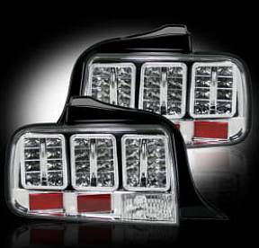 Ford Mustang 05-09 LED TAIL LIGHTS - Clear Lens