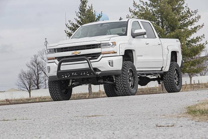 Защита бампера из нержавеющей стали с черным покрытием для Chevrolet  Avalanche 1500 4WD
