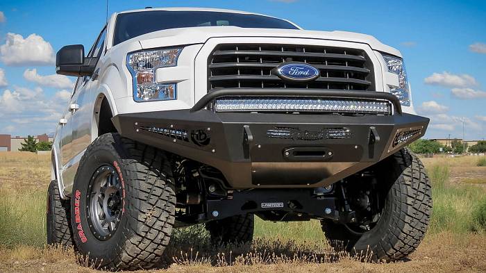 Передний бампер HoneyBadger для Ford F-150, крепления для LED-балки