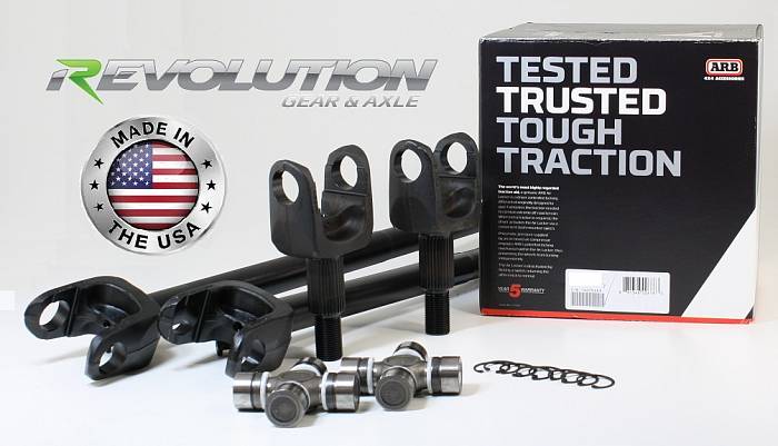97-06 TJ LJ XJ and ZJ US Made Front SUPER 30 Axle Kit w/ARB Revolution Gear