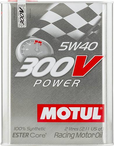 2 л MOTUL 300V POWER произведено по технологии ESTER Core®