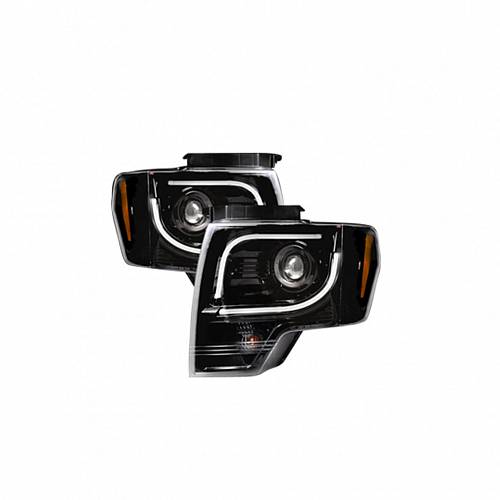 Фары головного света для Ford F150 и RAPTOR2013-14 - Smoked / Black